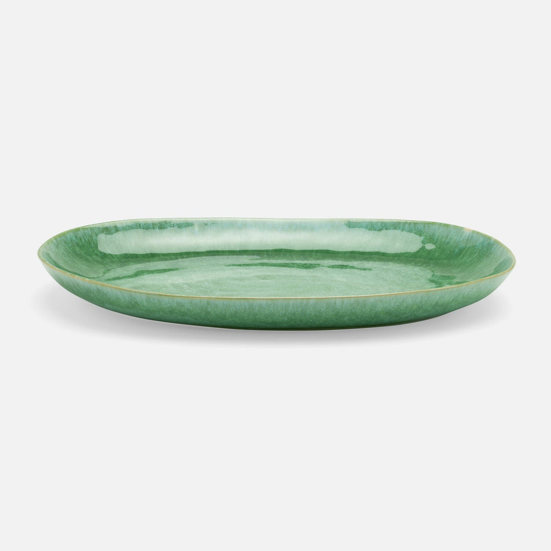 Eloise Reactive Emerald Serving Platter Large Pack/2