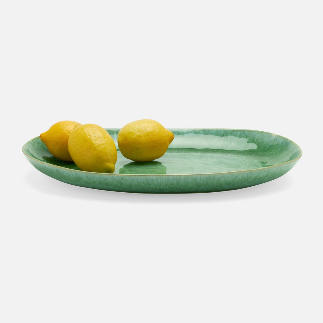 Eloise Reactive Emerald Serving Platter Large Pack/2