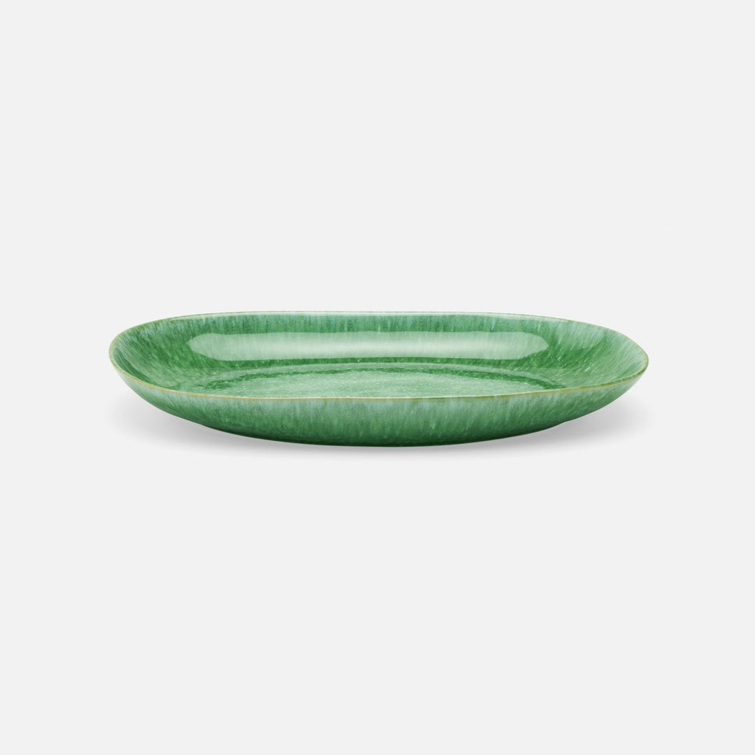Eloise Reactive Emerald Serving Platter Set/2