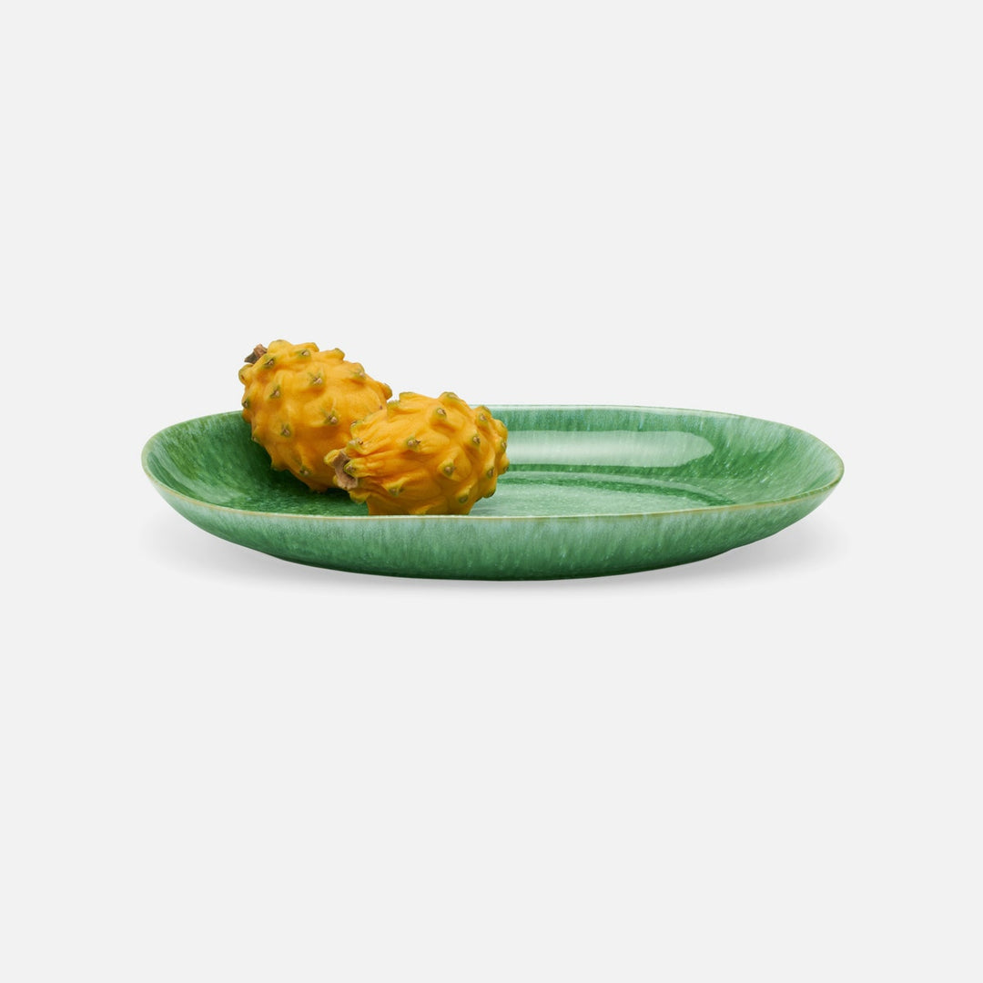 Eloise Reactive Emerald Serving Platter Set/2