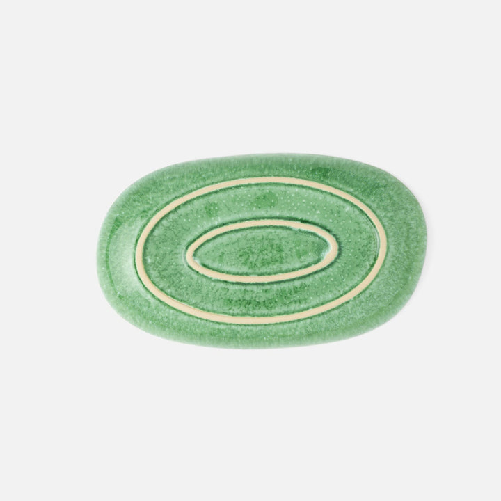 Eloise Reactive Emerald Serving Platter Set/2