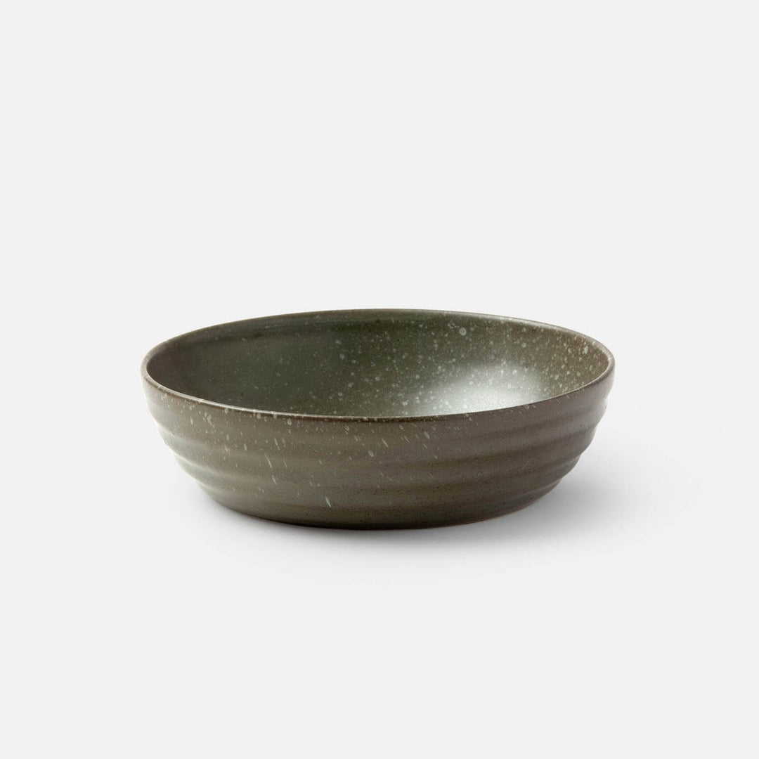 Hayes Gray Salt Glaze Serving Bowl Pack/2