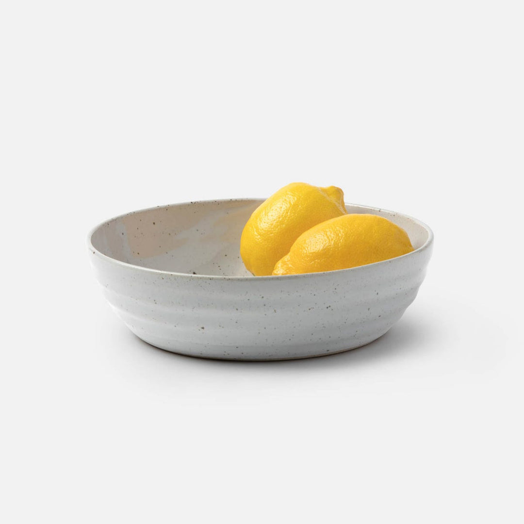 Hayes White Salt Glaze Serving Bowl Pack/2