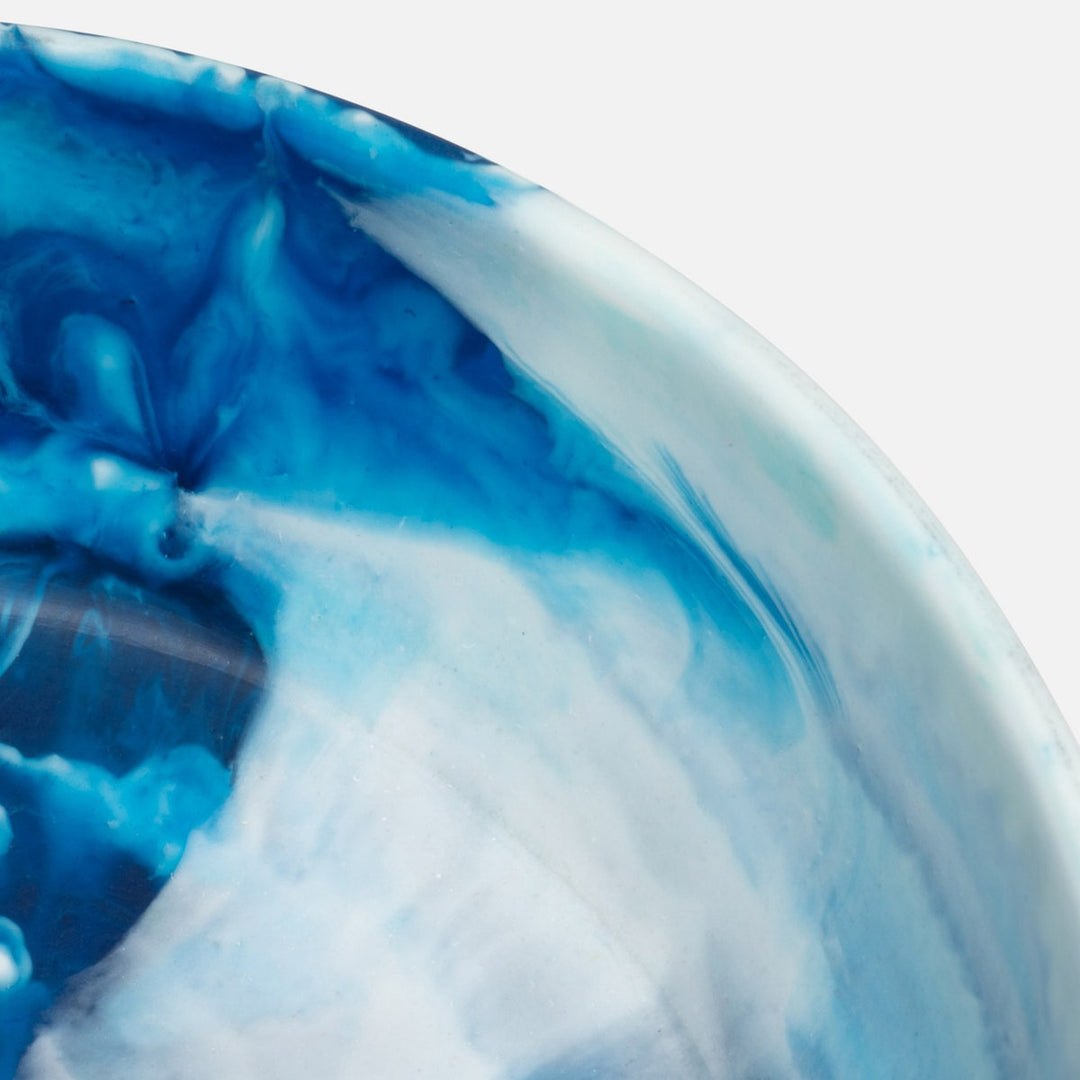 Hugo Blue Swirled Serving Bowl Resin Small Pack/2