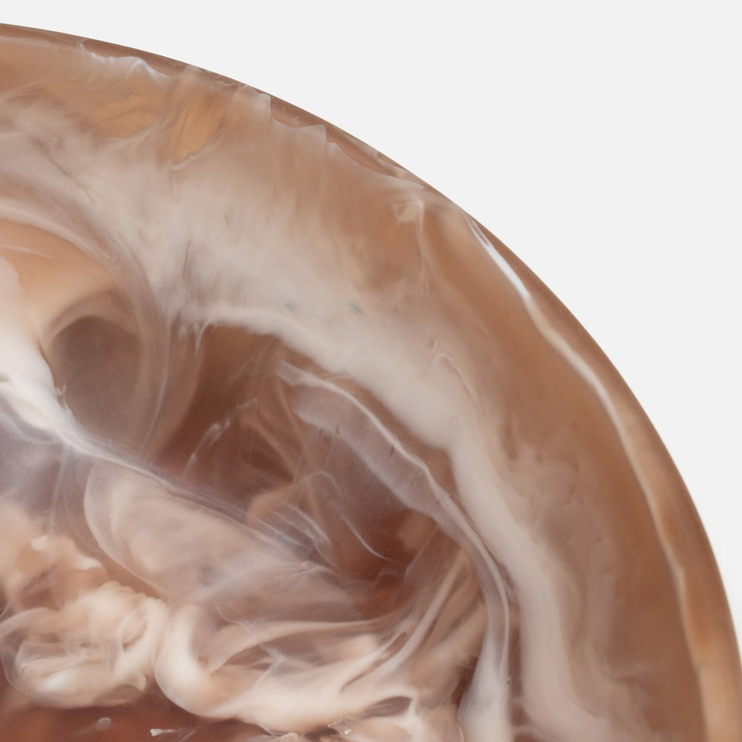 Hugo Brown Swirled Serving Bowl Resin Small Pack/2