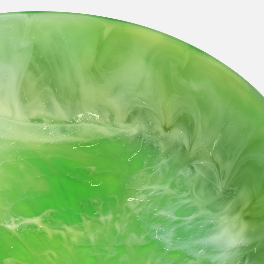 Hugo Green Swirled Serving Bowl Resin Large