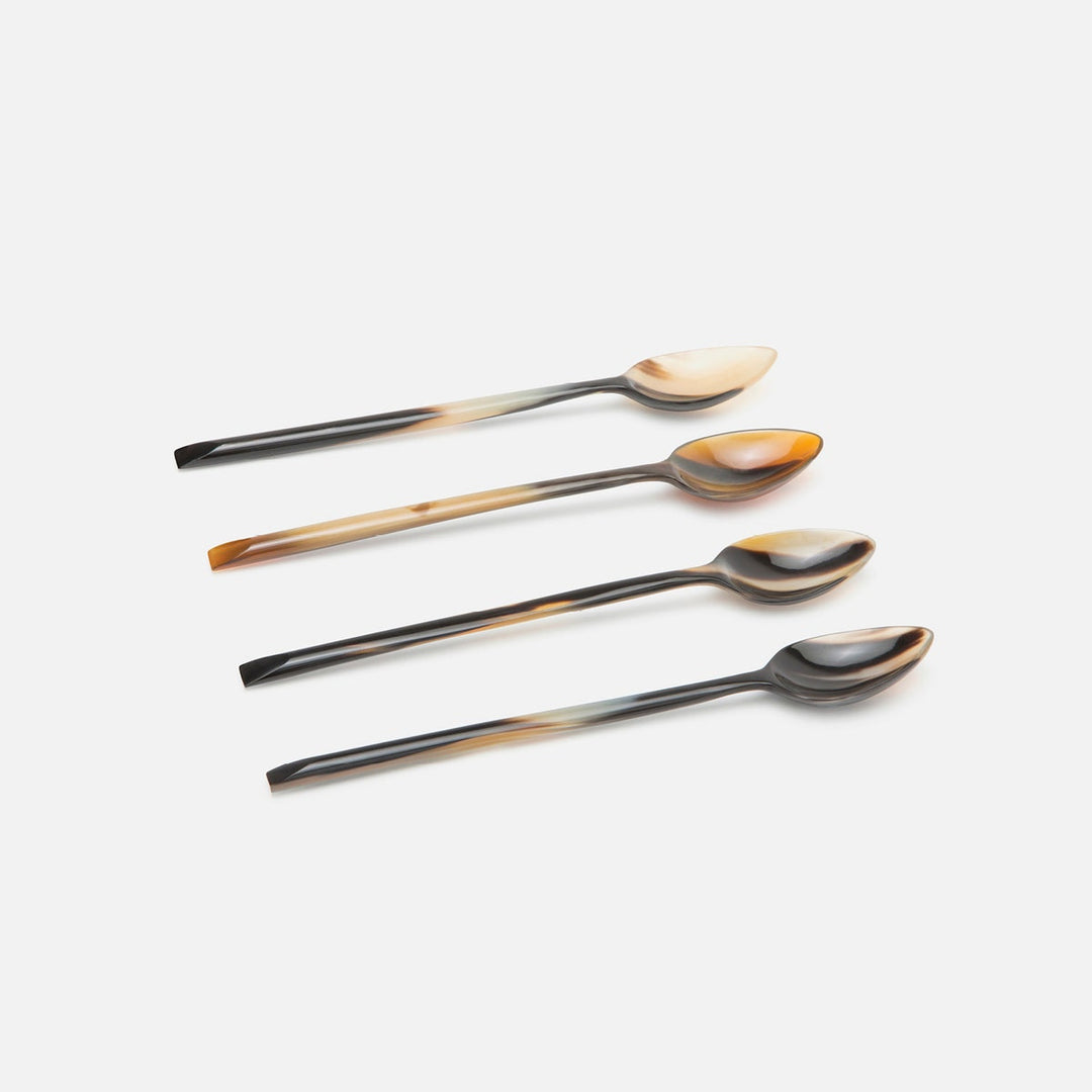 Kaarl Mixed Black Large Cocktail Spoons Set/12