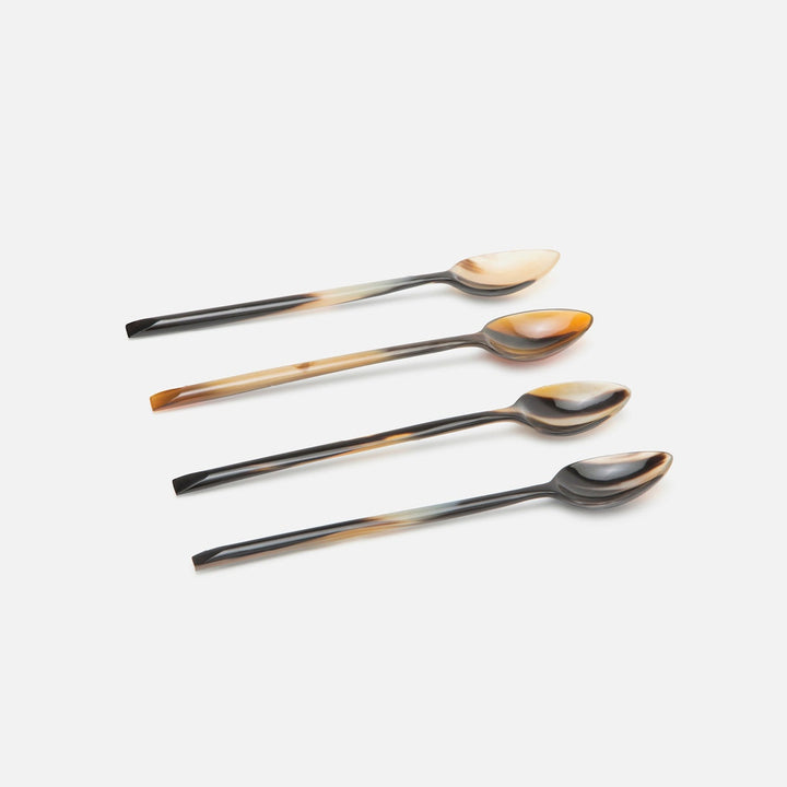 Kaarl Mixed Black Large Cocktail Spoons Set/12