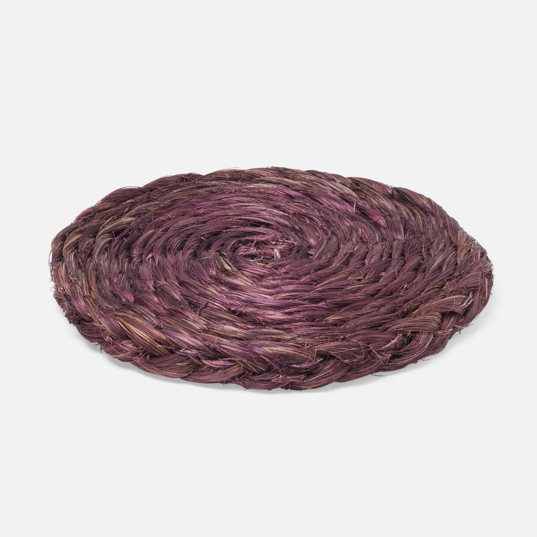 Reid Amethyst Round Pot Trivets Abaca Set/2