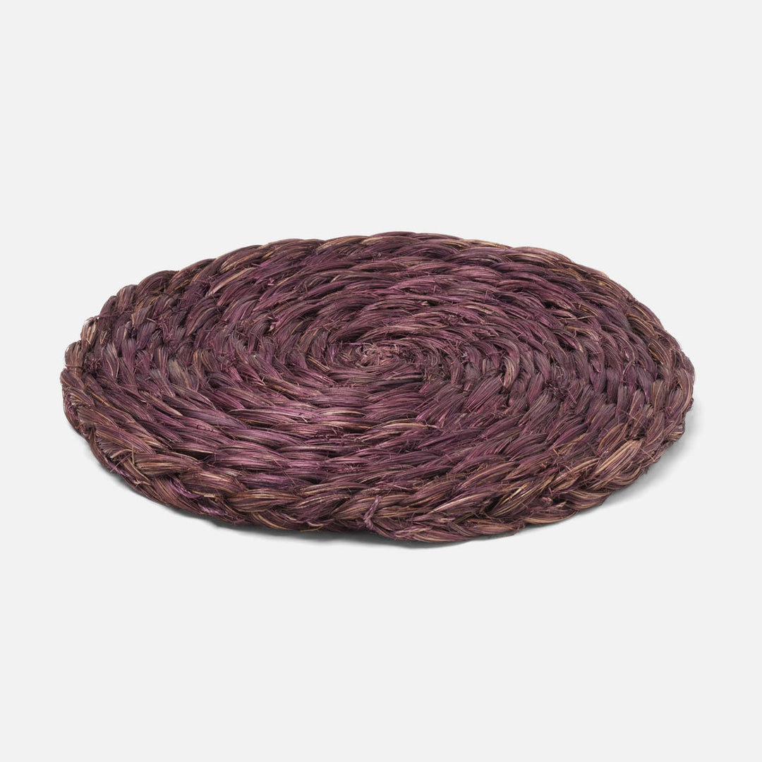 Reid Amethyst Round Pot Trivets Abaca Set/2