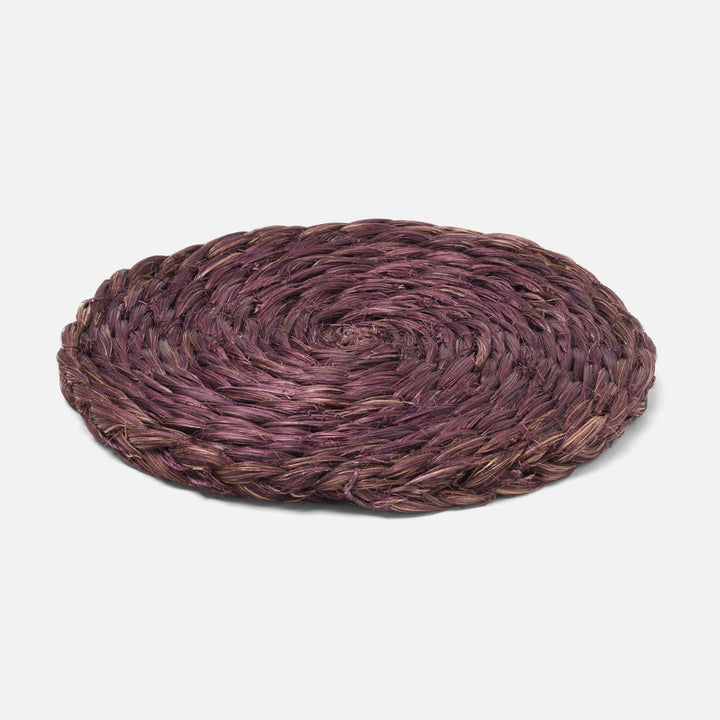 Reid Amethyst Round Pot Trivets Abaca Set/2