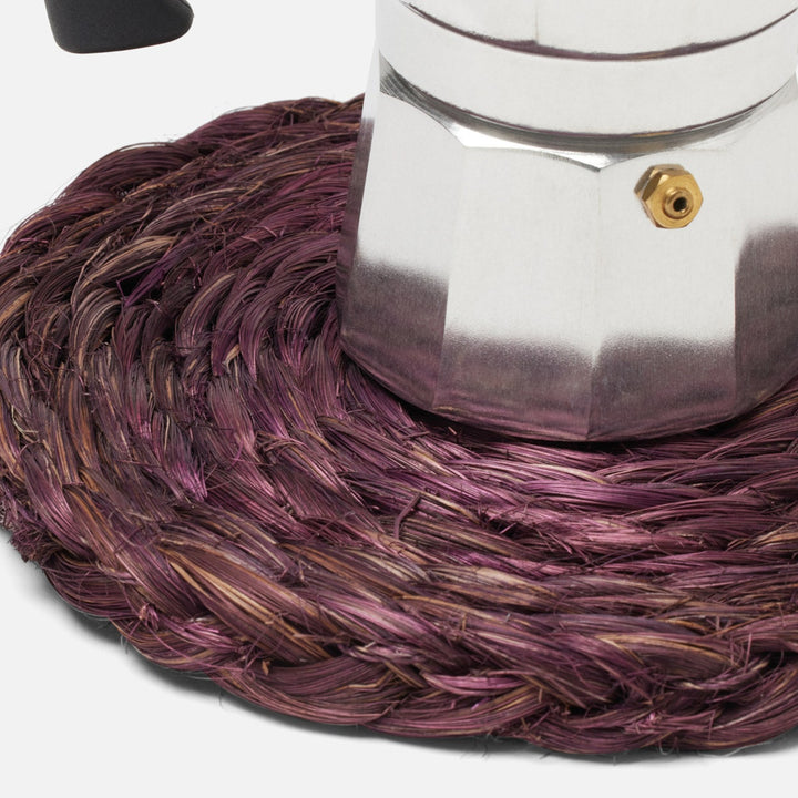 Reid Amethyst Round Pot Trivets Abaca Set/2