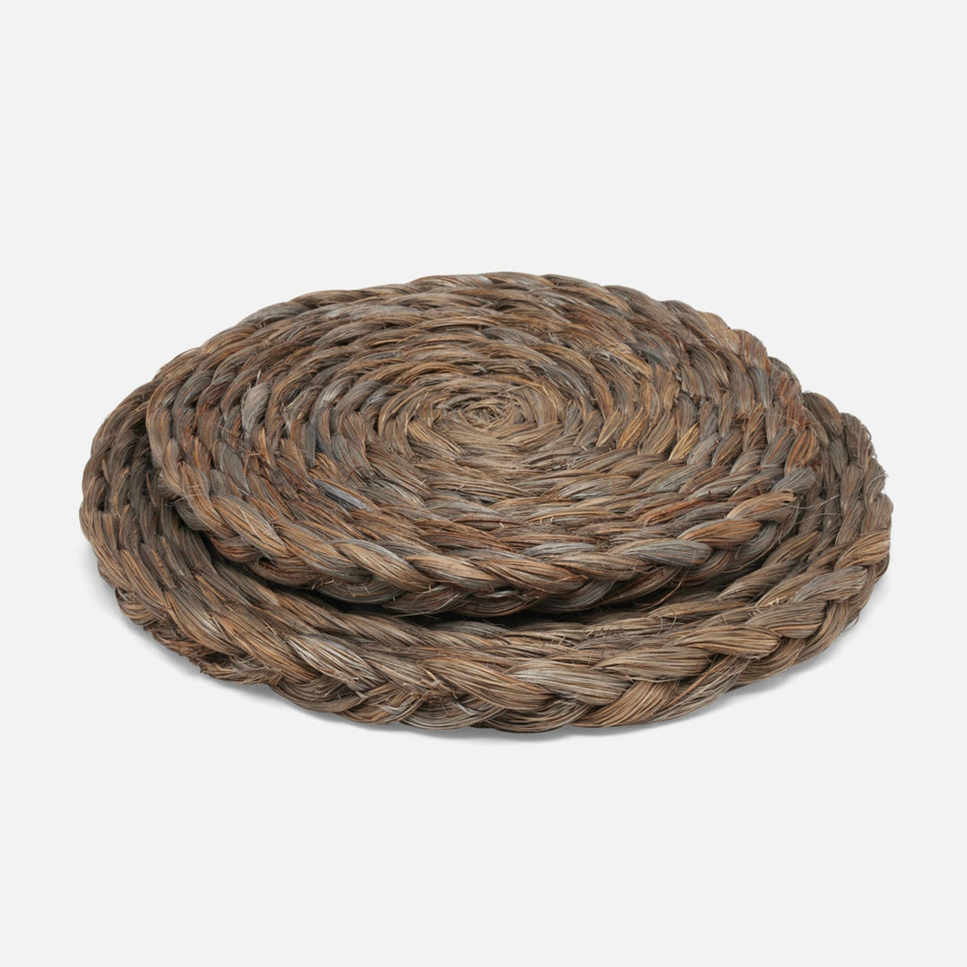 Reid Storm Dust Round Pot Trivets Abaca Set/2