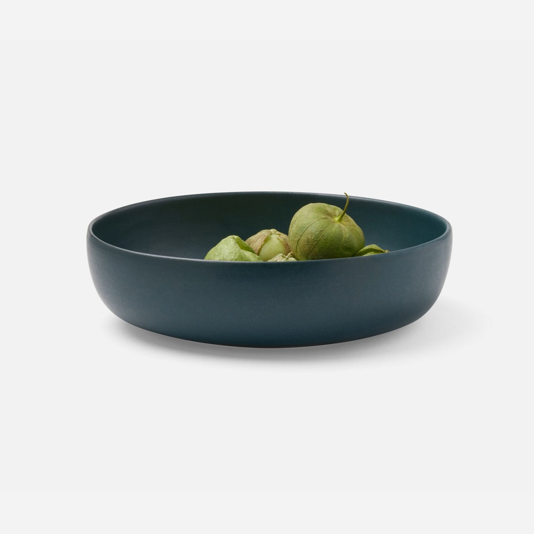 Marcus Midnight Teal Deep Serving Bowl Stoneware Large