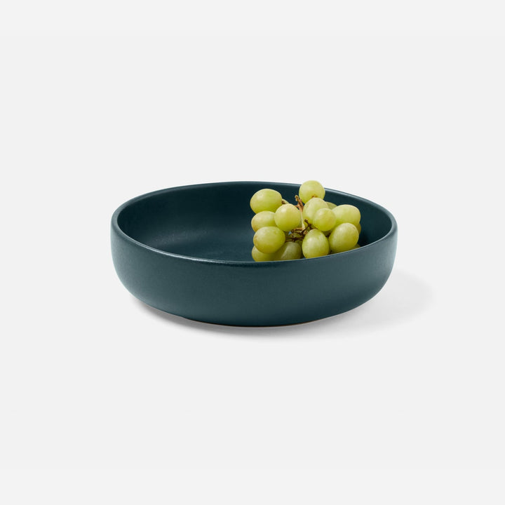 Marcus Midnight Teal Round Serving Bowl Stoneware Small Pack/2