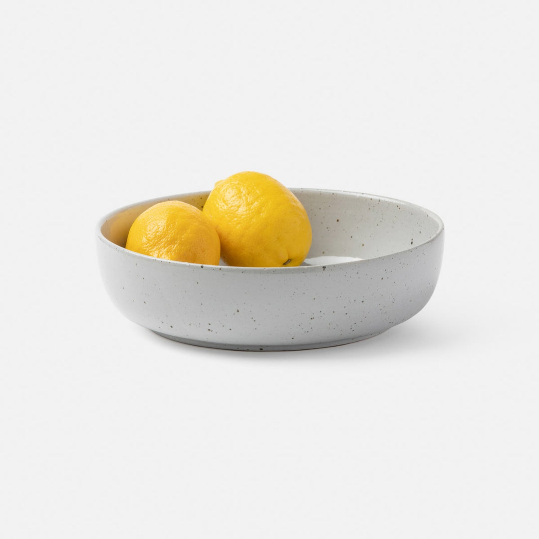 Marcus White Salt Glaze Round Serving Bowl Stoneware Small Pack/2