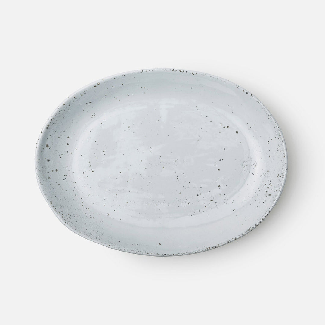 Marcus White Salt Glaze Oval Serving Platter Stoneware Large Pack/2