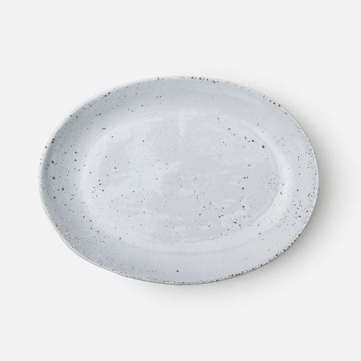 Marcus White Salt Glaze Oval Serving Platter Stoneware Large Pack/2
