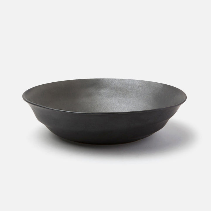 Marcus Black Glaze Tapered Serving Bowl Stoneware Large Pack/2
