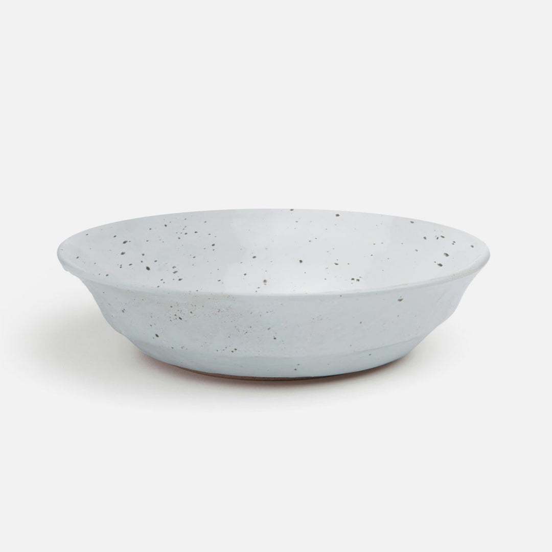 Marcus White Salt Glaze Tapered Serving Bowl Stoneware Large Pack/2