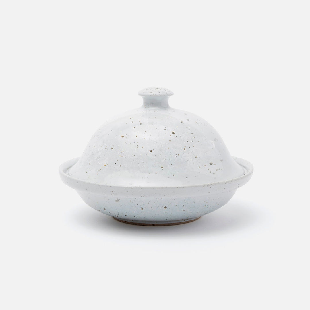 Marcus White Salt Glaze Cloche Serving Bowl Stoneware Medium