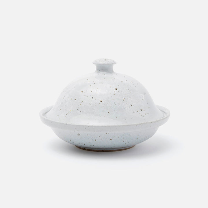 Marcus White Salt Glaze Cloche Serving Bowl Stoneware Medium