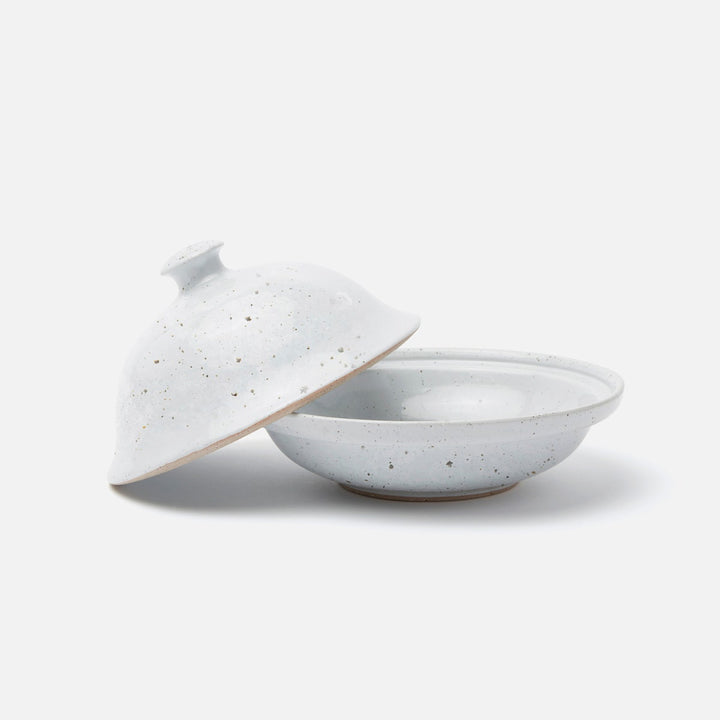Marcus White Salt Glaze Cloche Serving Bowl Stoneware Medium