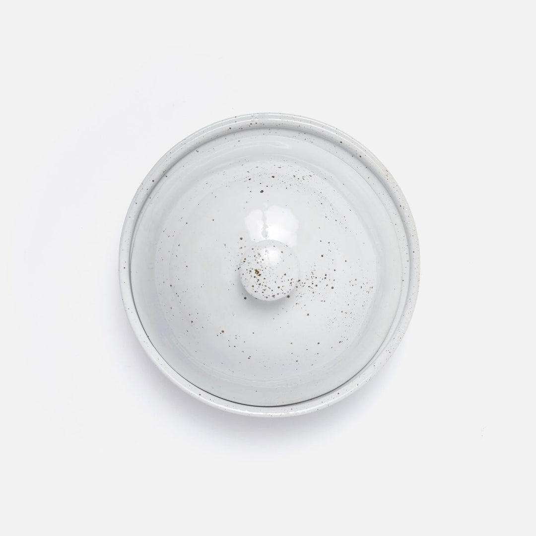 Marcus White Salt Glaze Cloche Serving Bowl Stoneware Medium