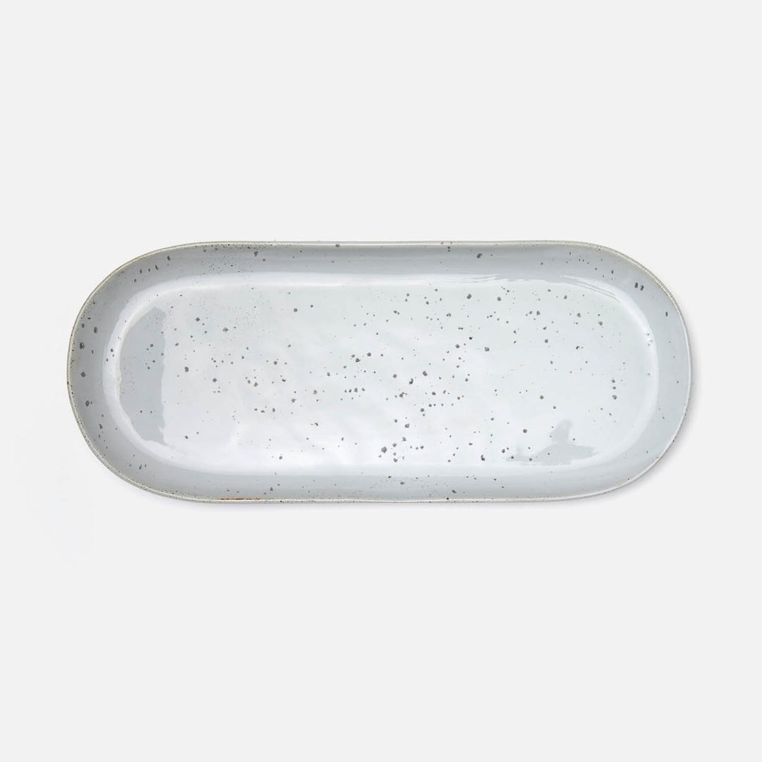 Marcus White Salt Glaze Oblong Serving Platters Stoneware Large Set/2