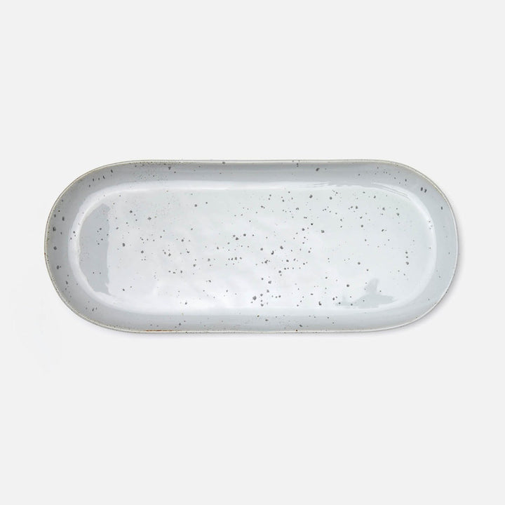 Marcus White Salt Glaze Oblong Serving Platters Stoneware Large Set/2