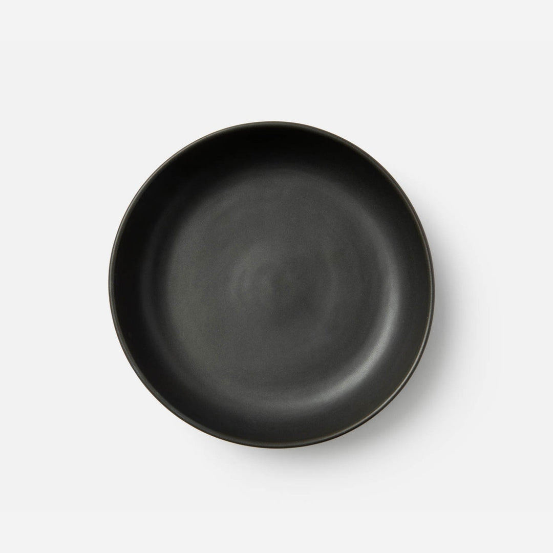 Marcus Black Glaze Round Serving Bowl Stoneware Large Pack/2