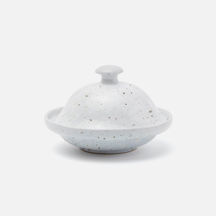Marcus White Salt Glaze Cloche Serving Bowl Stoneware Small Pack/2