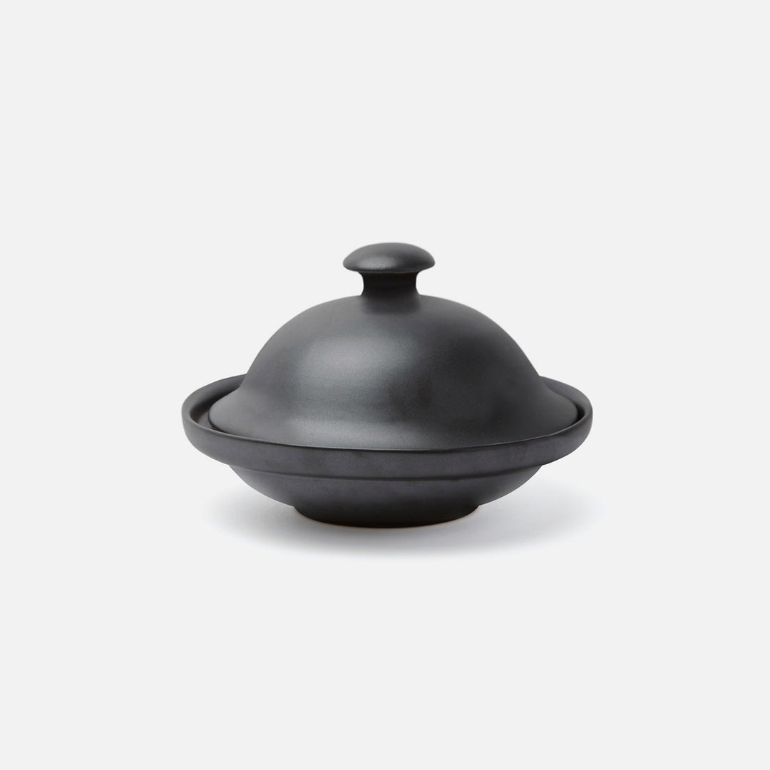Marcus Black Glaze Cloche Serving Bowl Stoneware Small Pack/2