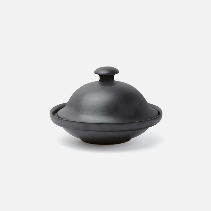 Marcus Black Glaze Cloche Serving Bowl Stoneware Small Pack/2