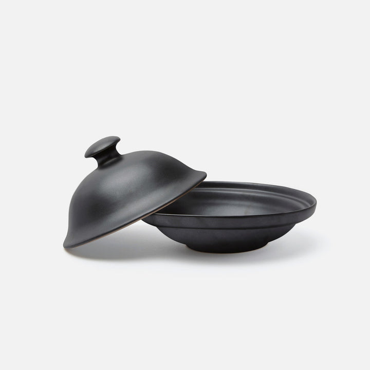 Marcus Black Glaze Cloche Serving Bowl Stoneware Small Pack/2