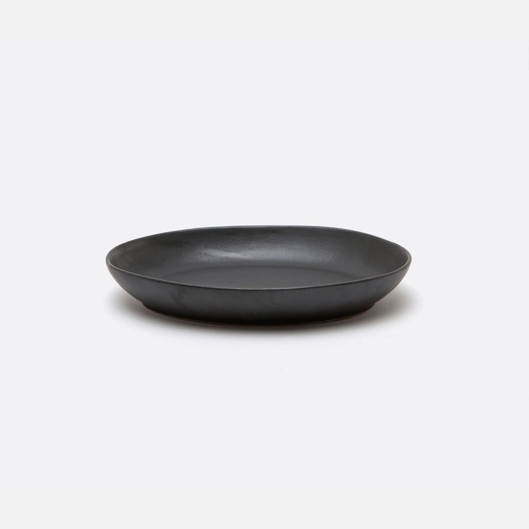 Marcus Black Glaze Oval Serving Platter Stoneware Small Pack/2