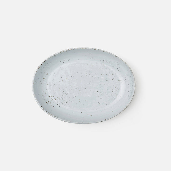Marcus White Salt Glaze Oval Serving Platter Small Pack/2
