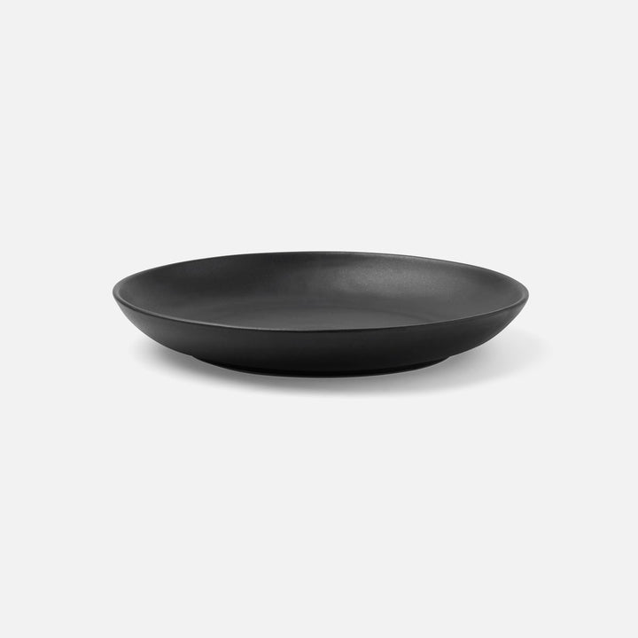 Marcus Black Glaze Round Serving Platter Stoneware Small Pack/2