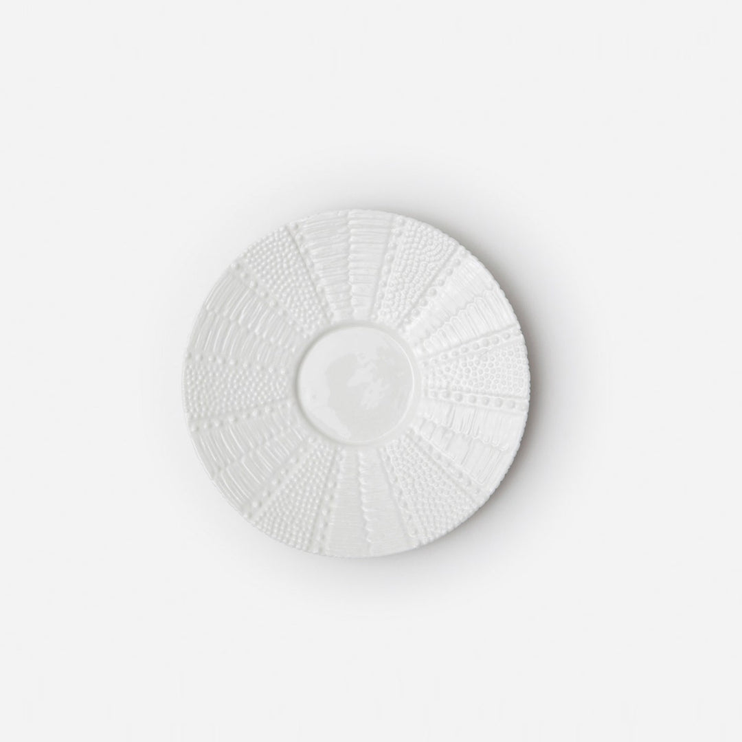 Marina White Sea Urchin Cup/Saucer Pack/4 Porcelain