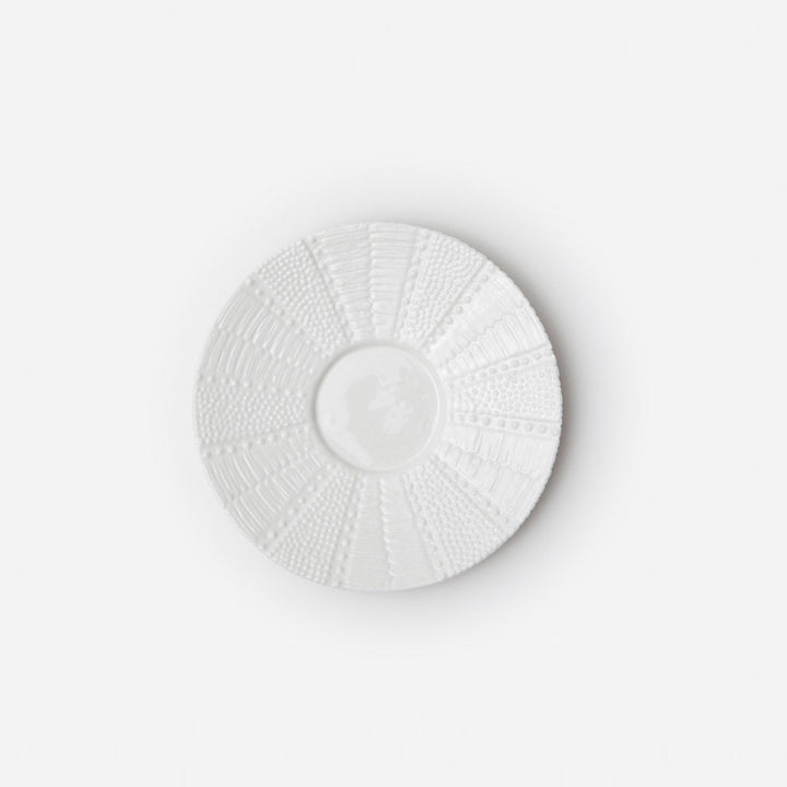 Marina White Sea Urchin Cup/Saucer Pack/4 Porcelain