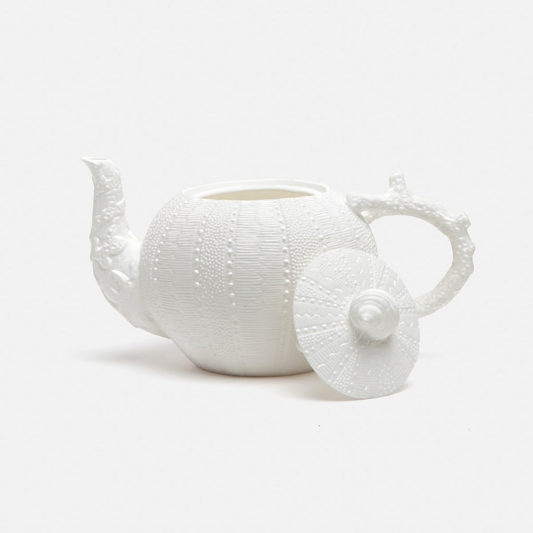 Marina White Sea Urchin Teapot Porcelain
