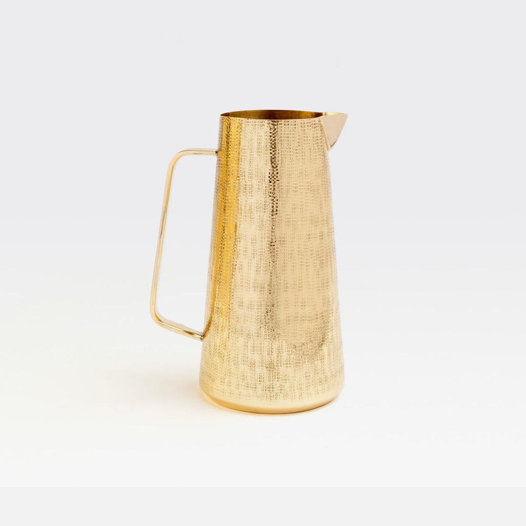 Miles Shiny Brass Pitcher