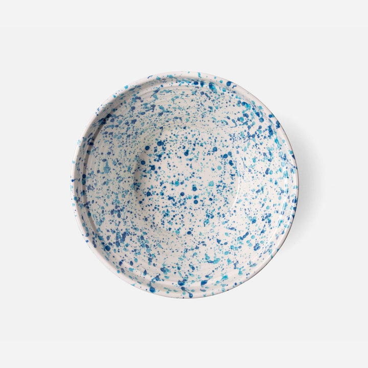 Sconset Large Mixed Blue Spongeware Serving Bowl