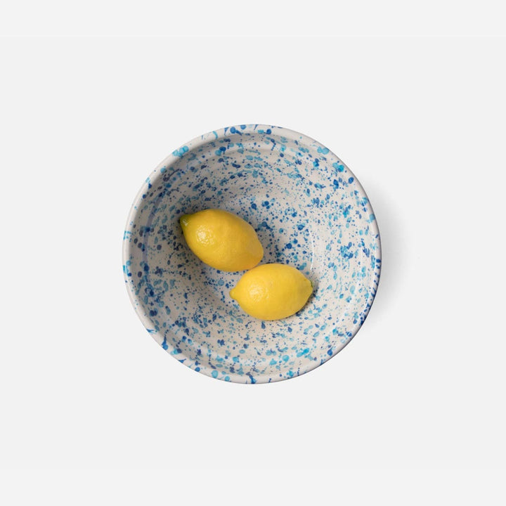 Sconset Small Mixed Blue Spongeware Serving Bowl Pack/2