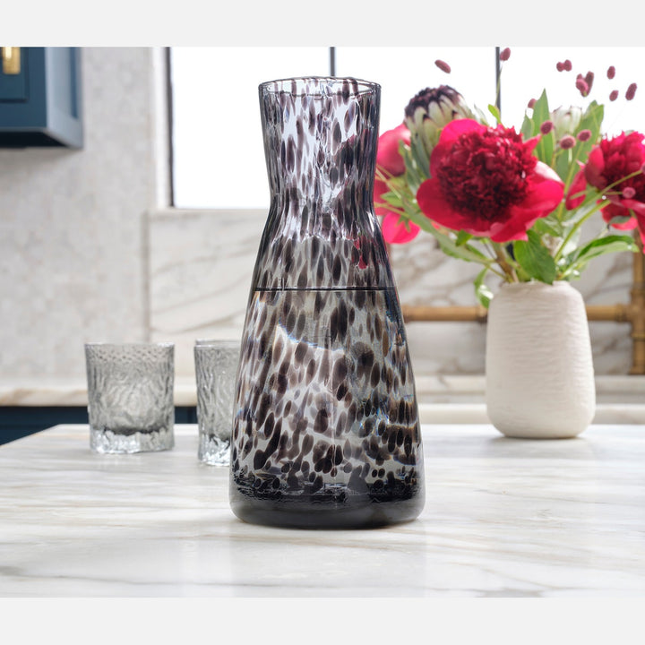 Alaia Carafe Leopard Hand Blown Glass