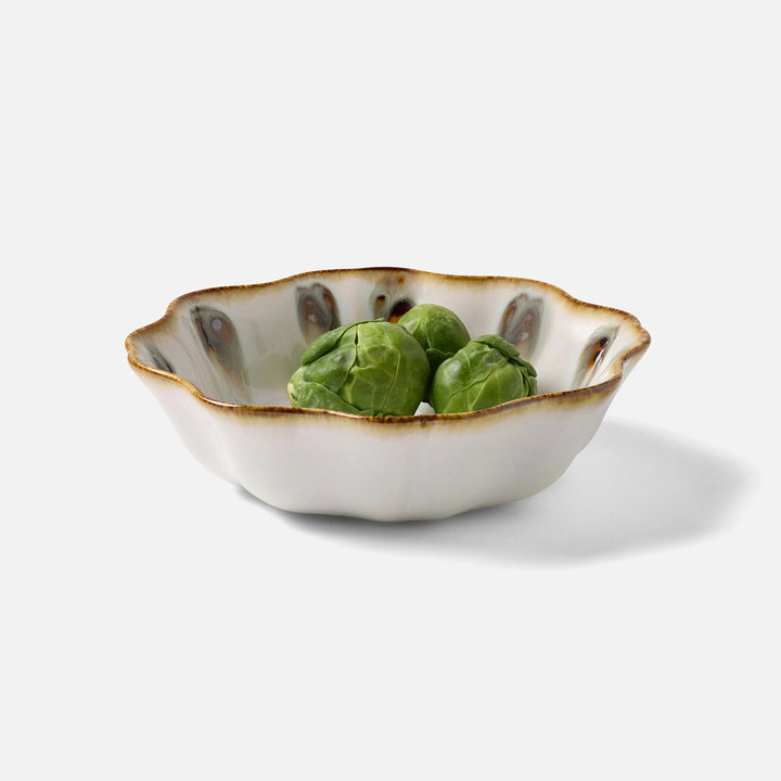 Amoria Almond/Sage Large Serving Bowl Stoneware Pack/2