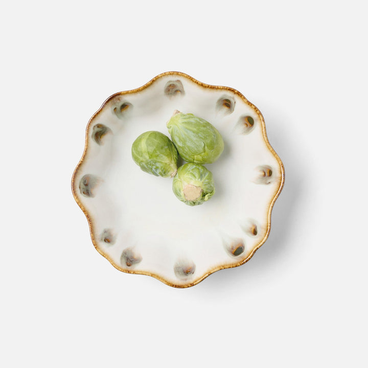 Amoria Almond/Sage Large Serving Bowl Stoneware Pack/2