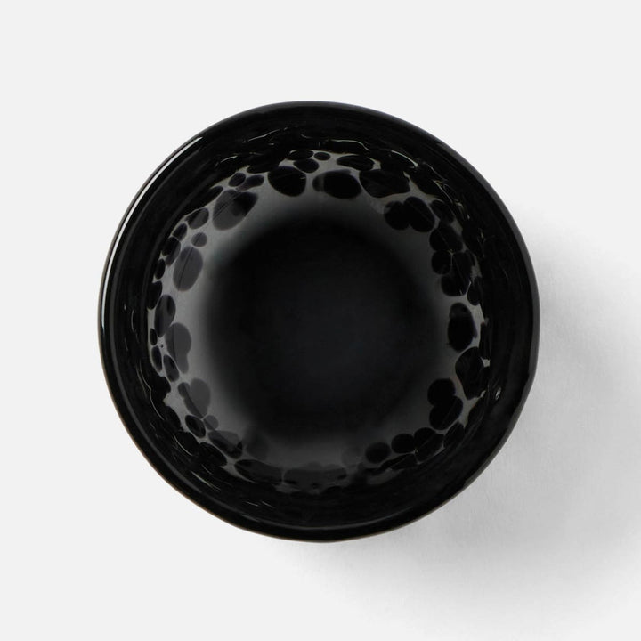 Andrew Leopard Pinch Bowl Hand Blown Glass Pack/6