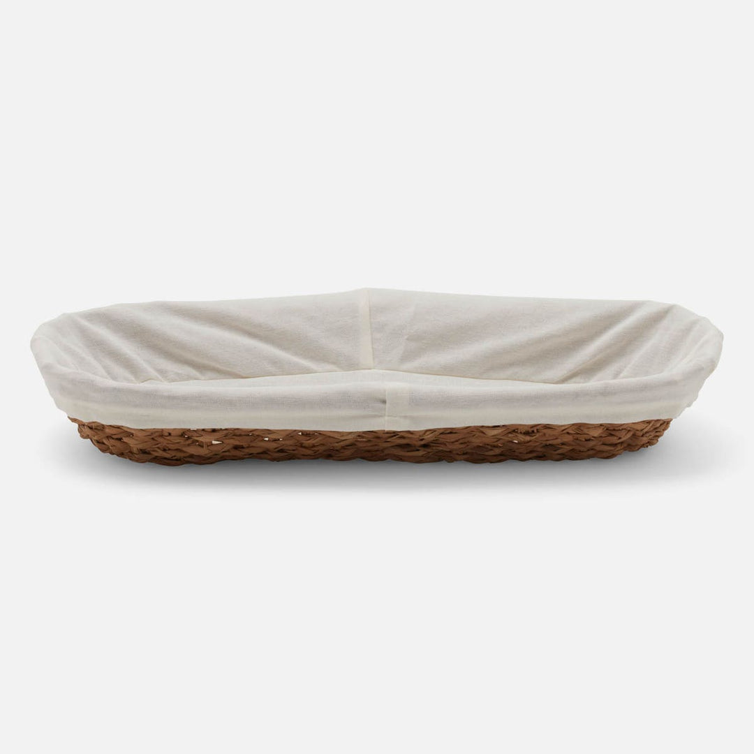 Azalea Natural Oblong Bread Basket Braided Grass Large,Pack/2