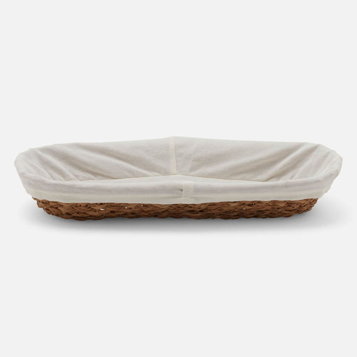 Azalea Natural Oblong Bread Basket Braided Grass Large,Pack/2